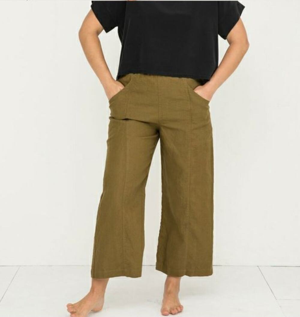 Madewell Wide Leg Linen Pants